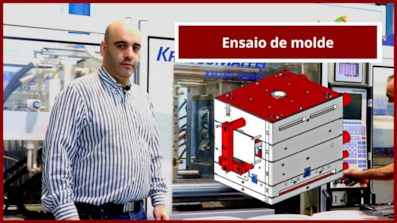 Ensaio de molde - Tampa com IML para Papeleiria